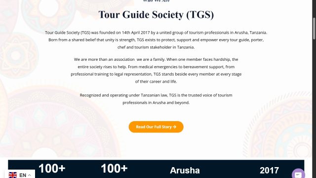 TOUR GUIDES SOCIETY
#tanzania🇹🇿 #tgs
